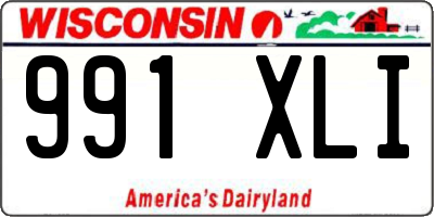 WI license plate 991XLI