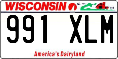 WI license plate 991XLM