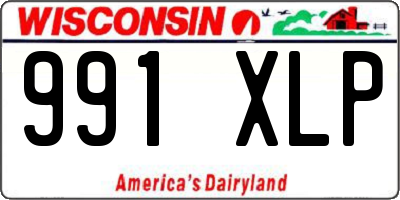 WI license plate 991XLP