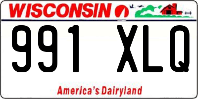 WI license plate 991XLQ