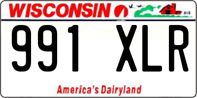 WI license plate 991XLR