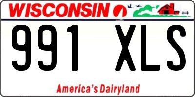 WI license plate 991XLS