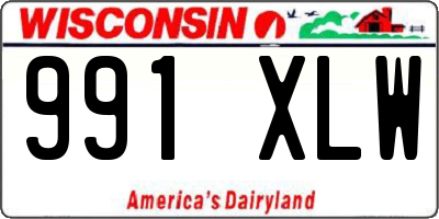 WI license plate 991XLW