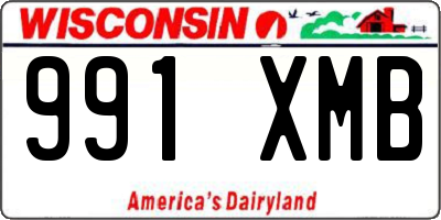 WI license plate 991XMB