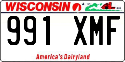 WI license plate 991XMF