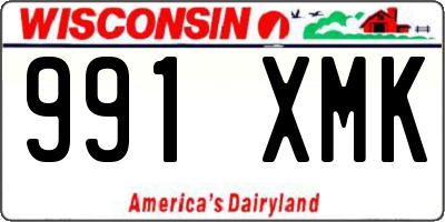 WI license plate 991XMK