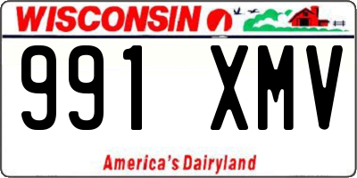 WI license plate 991XMV