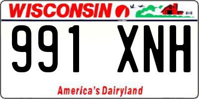 WI license plate 991XNH