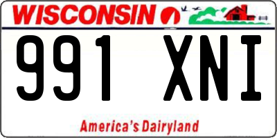 WI license plate 991XNI