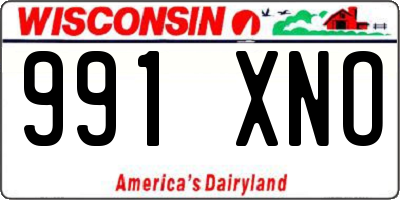 WI license plate 991XNO