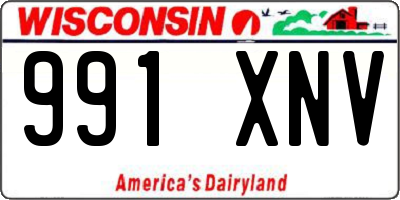 WI license plate 991XNV