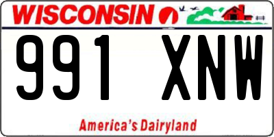 WI license plate 991XNW
