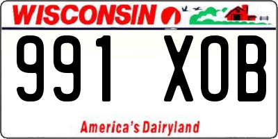 WI license plate 991XOB