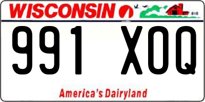 WI license plate 991XOQ