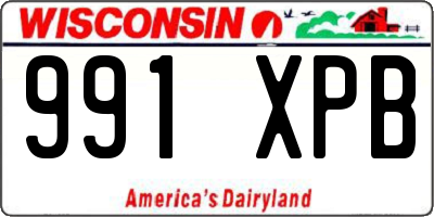 WI license plate 991XPB