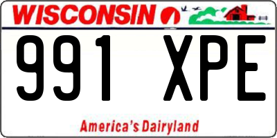 WI license plate 991XPE