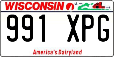 WI license plate 991XPG