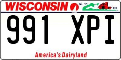 WI license plate 991XPI