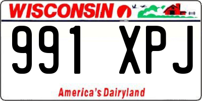 WI license plate 991XPJ