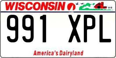 WI license plate 991XPL