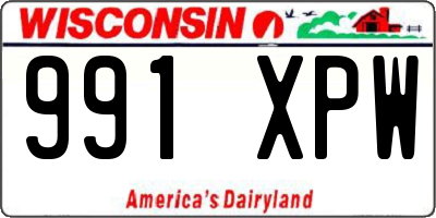WI license plate 991XPW