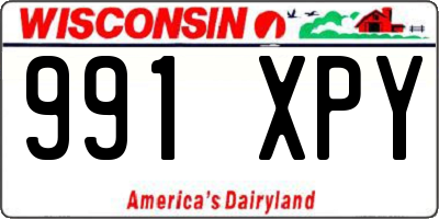 WI license plate 991XPY