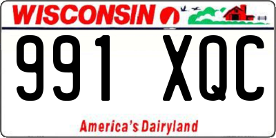 WI license plate 991XQC