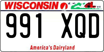 WI license plate 991XQD