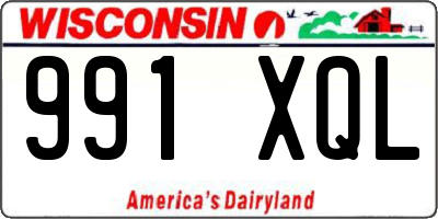 WI license plate 991XQL