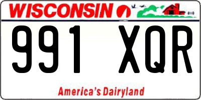 WI license plate 991XQR