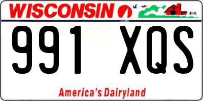 WI license plate 991XQS