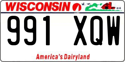 WI license plate 991XQW