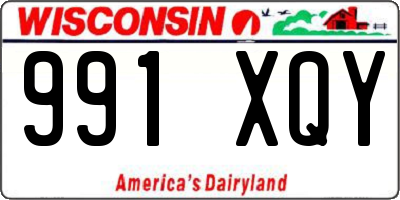 WI license plate 991XQY