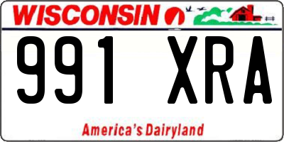 WI license plate 991XRA