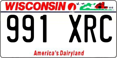 WI license plate 991XRC