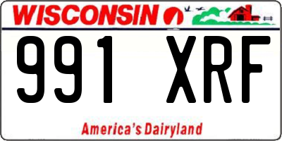 WI license plate 991XRF