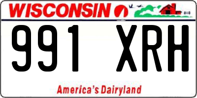 WI license plate 991XRH