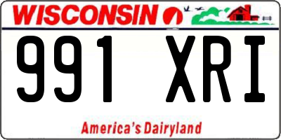 WI license plate 991XRI