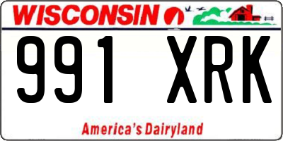 WI license plate 991XRK
