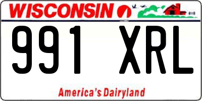 WI license plate 991XRL