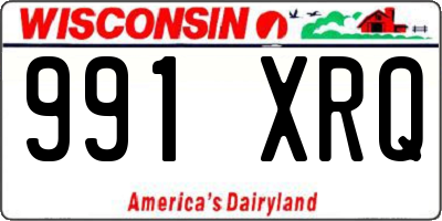 WI license plate 991XRQ