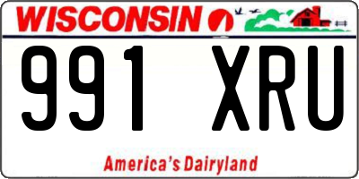 WI license plate 991XRU