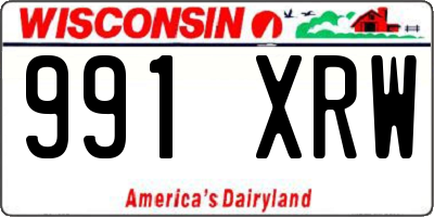 WI license plate 991XRW