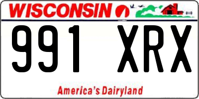 WI license plate 991XRX