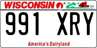 WI license plate 991XRY