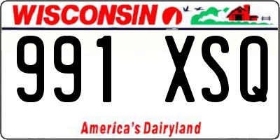 WI license plate 991XSQ