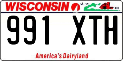 WI license plate 991XTH