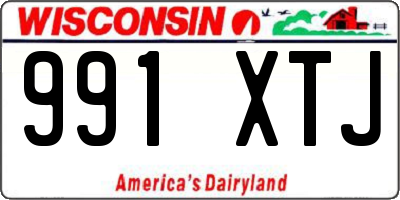 WI license plate 991XTJ
