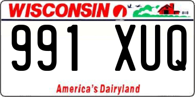 WI license plate 991XUQ