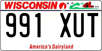WI license plate 991XUT